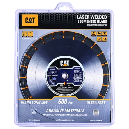 Caterpillar 600 Pro Segmented Laser Welded Asphalt Diamond Blade 14-In - 350mm DA33024U